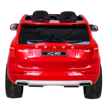 Volvo XC90 na akumulator dla dzieci Lakier Czerwony + Pilot + Bagażnik + EVA + Wolny Start + Radio MP3 + LED